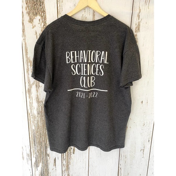 "Will Press Lever For Food" Gray Mouse T-Shirt - Picture 3 of 4